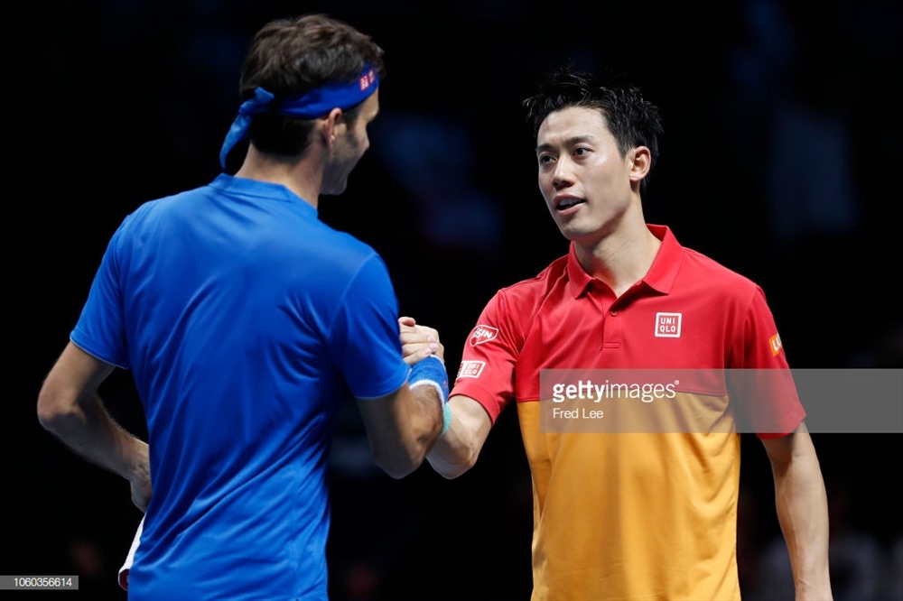 Nishikori tận dụng triệt để lợi thế thể lực thế thắng Federer. Ảnh: Getty.