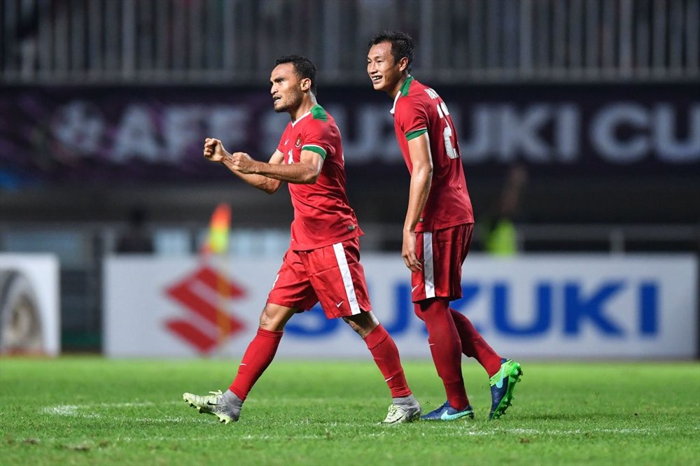 Chiến thắng này giúp ĐT Indonesia có được lợi thế trong việc giành 1 trong 2 tấm vé vào bán kết của bảng B. Ảnh: AFF
