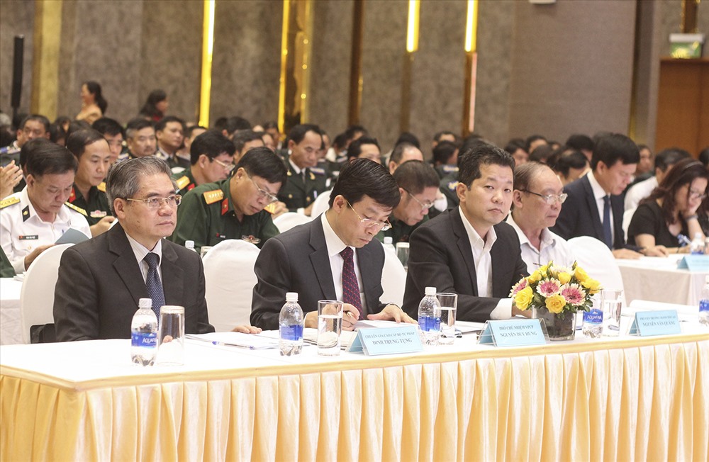 Các đại biểu dự Hội nghị triển khai công tác thi hành án dân sự, hành chính năm 2019. Ảnh Trần Vương