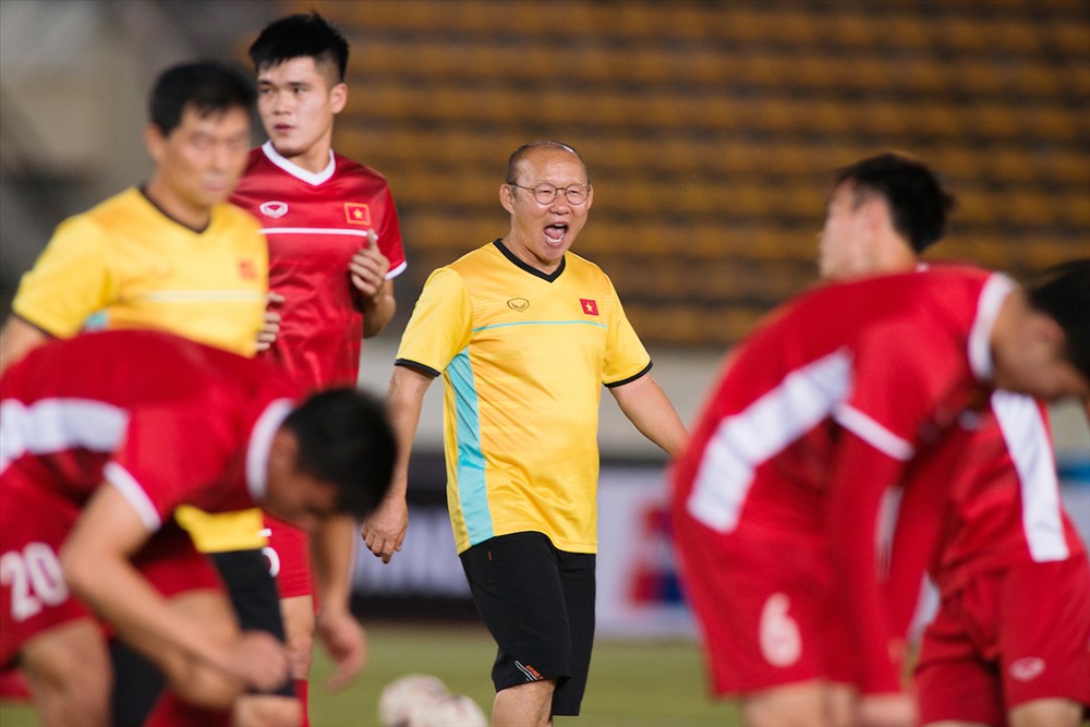 Với 1 tuần chuẩn bị, lại được thi đấu trên sân nhà, thầy trò HLV Park Hang-seo đã sẵn sàng để giải mã ĐT Malaysia. Ảnh: AFF