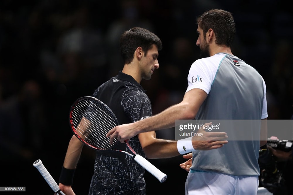 Djokovic đứng đầu bảng đấu với 3 trận toàn thắng. Ảnh: Getty.