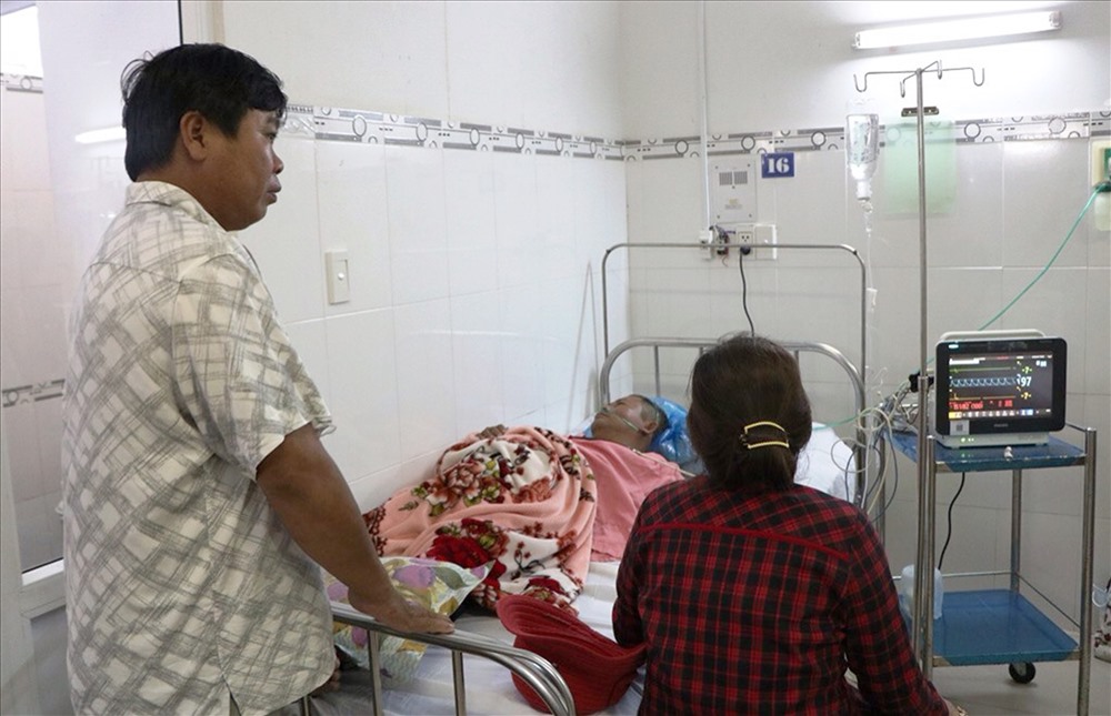 Ông Lê Văn Hải đang được điều trị tại bệnh viện Đa khoa tỉnh Ninh Thuận.