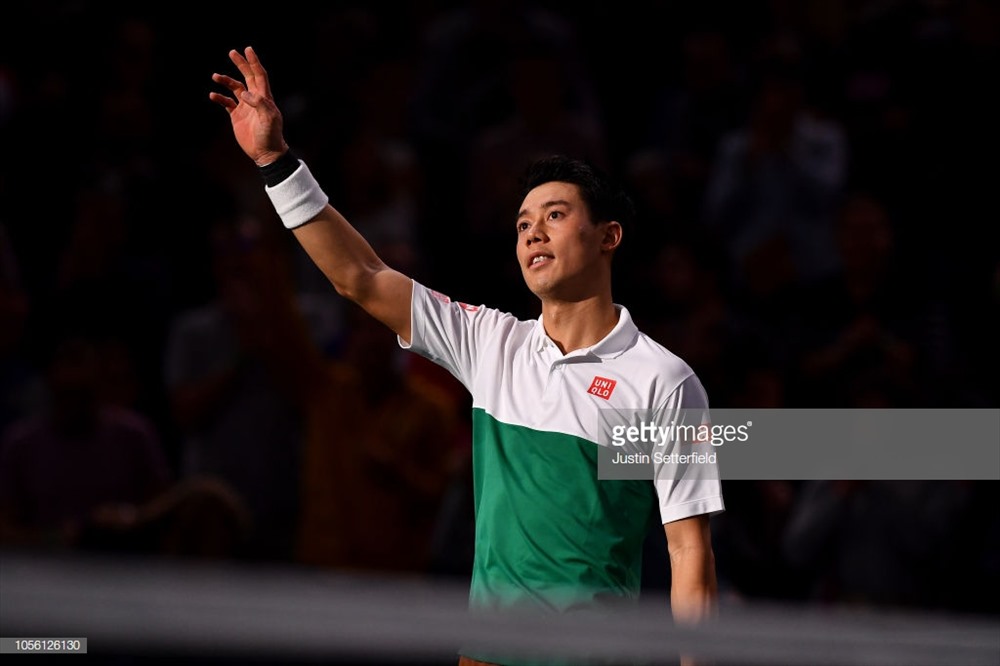 Nishikori vẫn vững bước. Ảnh: Getty.