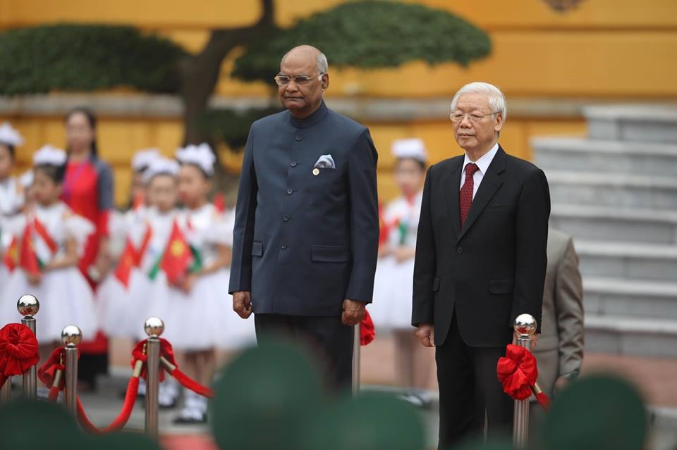 Tổng thống Ấn Độ Ram Nath Kovind và Phu nhân thăm cấp Nhà nước tới Việt Nam từ ngày 18-20.11, theo lời mời của Tổng Bí thư, Chủ tịch Nước Nguyễn Phú Trọng.