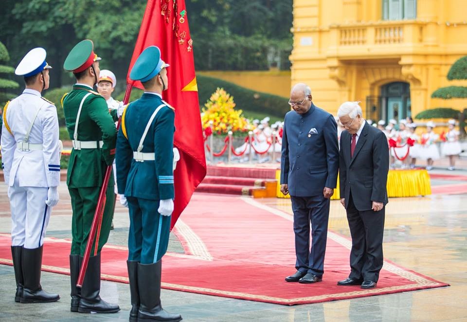 Đây là chuyến thăm cấp Nhà nước đầu tiên của Tổng thống Ấn Độ Ram Nath Kovind tới Việt Nam và cũng là chuyến thăm đầu tiên đến khu vực Châu Á kể từ khi nhậm chức Tổng thống vào tháng 7.2017. 