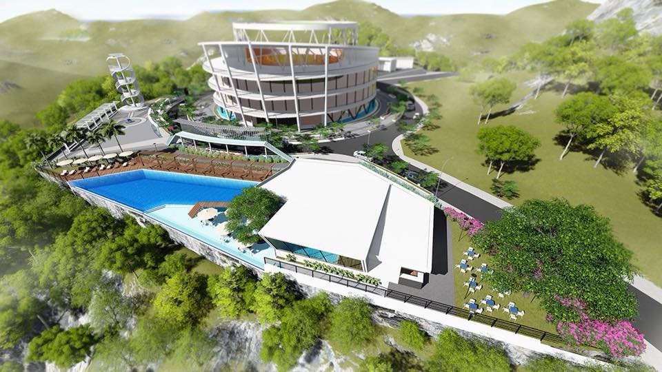 Phối cảnh hạng mục hồ bơi của dự án Khu dân cư cao cấp Hoàng Phú. 