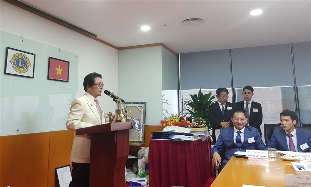 Ông ONO DAISAKU - Chủ tịch Chi nhánh tại Nhật Bản cho biết, Lions Club còn là sân chơi tốt cho các doanh nghiệp Việt Nam - Nhật Bản kết nối, tìm kiếm các cơ hội hợp tác, đầu tư. Ảnh:TMS
