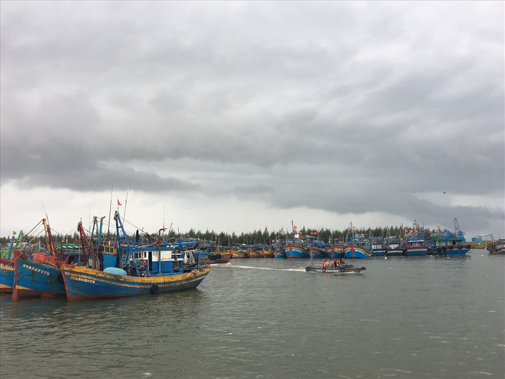Bộ trưởng Nguyễn Xuân Cường thị sát trực tiếp cùng lực lượng biên phòng tại cảng cá Bến Lội - Bình Châu (huyện Xuyên Mộc)
