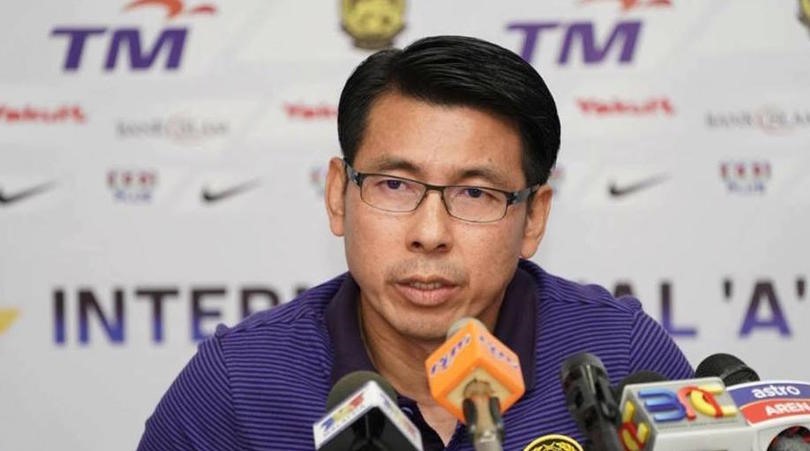 HLV Tan Chenng Hoe muốn đánh bại các đối thủ ở bảng A, kể cả ĐT Việt Nam để giành ngôi nhất bảng đấu này. Ảnh: AFF