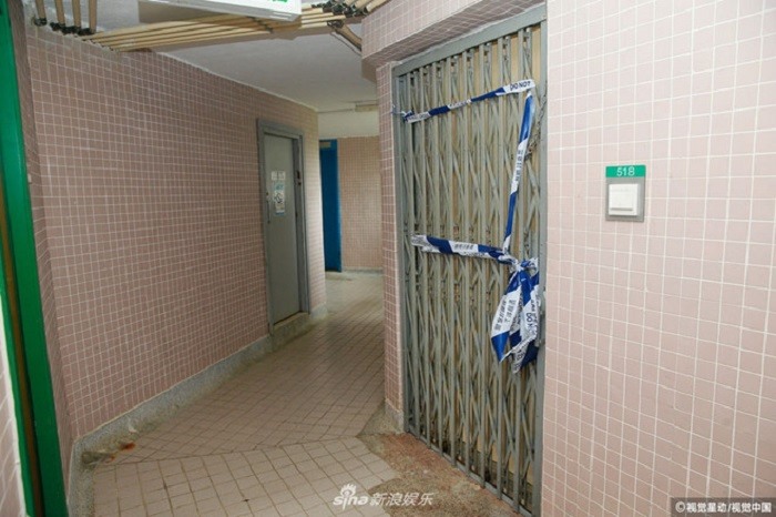 Căn nhà nơi Lam Khiết Anh sống bị phong tỏa để điều tra sau khi phát hiện thi thể.
