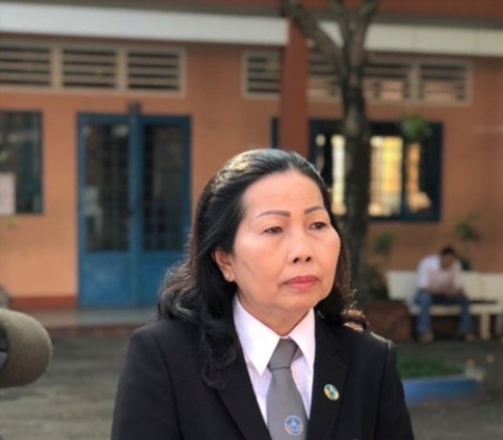 Bà  Trần Thị Ngọc Nữ - Chi hội trưởng Hội Bảo vệ Quyền trẻ em TPHCM 
