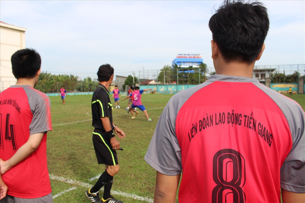 Văn phòng LĐLĐ tỉnh Tiền Giang cũng có đội bóng tham dự giải.