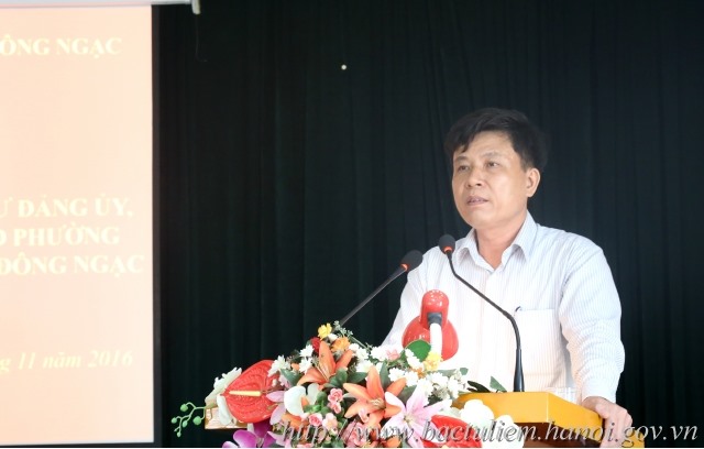 Ông Nguyễn Quang Thậm – Chủ tịch phường Đông Ngạc
