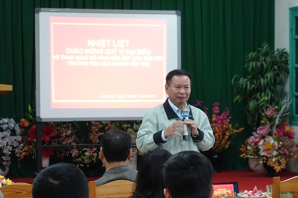 Ông Lê Xuân Trường - Đại diện Sở Giáo dục và Đào tỉnh Lạng Sơn - chia sẻ về những đóng góp của Dự án đối với việc nâng cao chất lượng giáo dục.