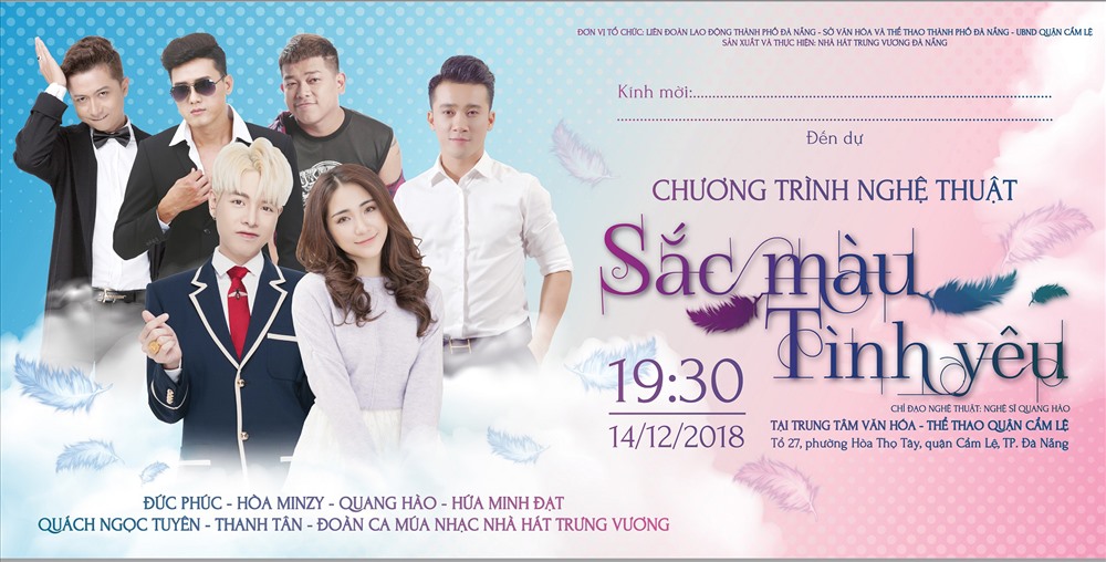 “Sắc màu tình yêu” có sự tham gia của nhiều ca sĩ đang là thần tượng của giới trẻ hôm nay. 