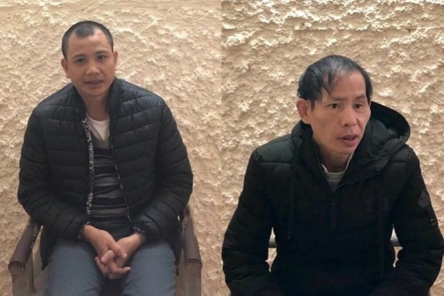 2 đối tượng bị bắt dịp cuối tháng 11.2018 vì tội làm giả văn bản, chữ kí của Chủ tịch UBND tỉnh Hà Tĩnh để khai thác cát