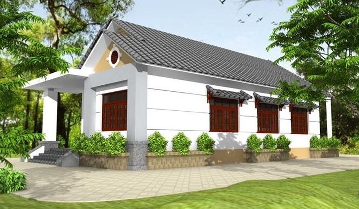 Hơn 20 mẫu nhà cấp 4 mái ngói đỏ đẹp truyền thống ở nông thôn đáng mơ ước  TIN214077 - Kiến trúc Angcovat