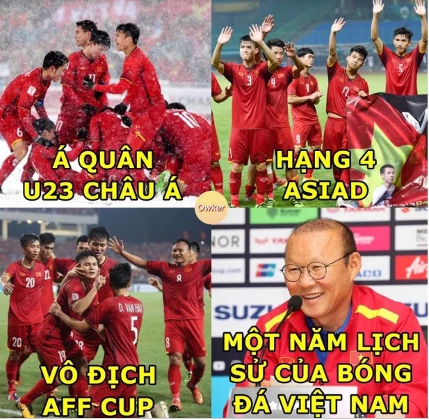Một năm lịch sử của bóng đá Việt Nam (Nguồn: Fandom Owker)