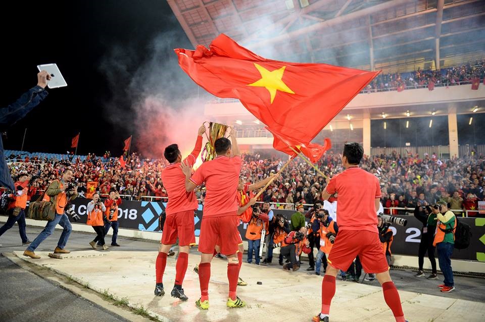 Tuyển Việt Nam sẽ bước vào thử thách lớn hơn tại Asian Cup 2019. Ảnh Dương Quốc Bình