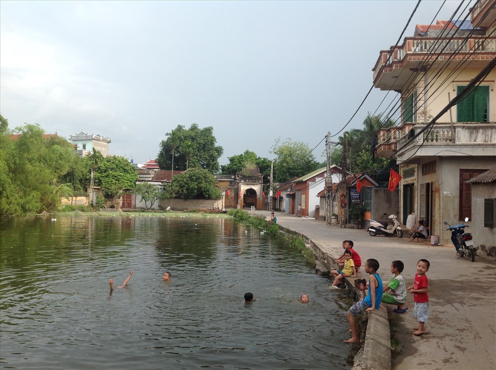 Một góc bình yên của huyện Nông thôn mới Thạch Thất. Ảnh: kientrucvietnam.org.vn