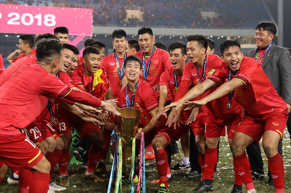Bóng đá Việt Nam liên tiếp gặt hái thành công với sự dẫn dắt của HLV Park Hang-seo. Ảnh: AFF