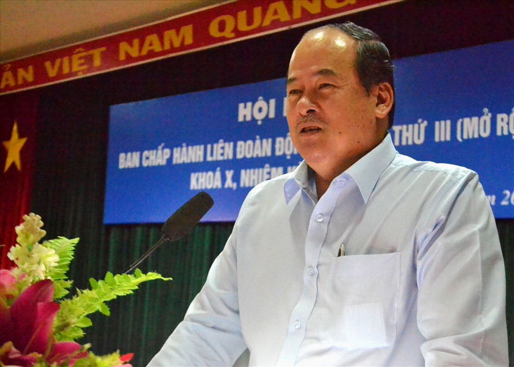 Phó Chủ tịch UBND tỉnh An Giang Nguyễn Thanh Bình phát biểu tại hội nghị. Ảnh: Lục Tùng