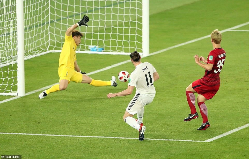 Bale ghi bàn mở tỷ số trận đấu. Ảnh: Reuters.