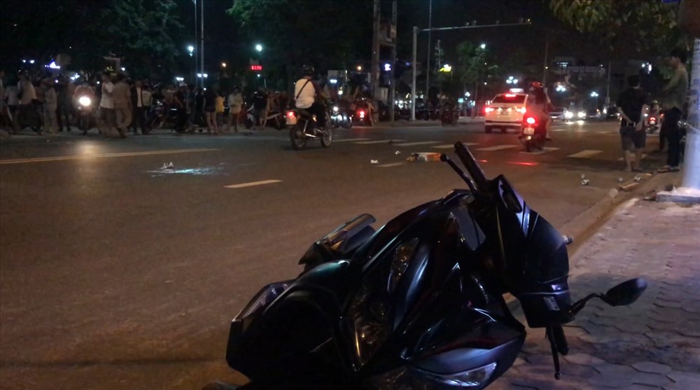 Chiếc xe máy gây tai nạn Ảnh: atgt.vn