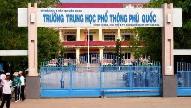 Trường THPT Phú Quốc, nơi xảy ra sự cố (Ảnh: Giáo dục Việt Nam)