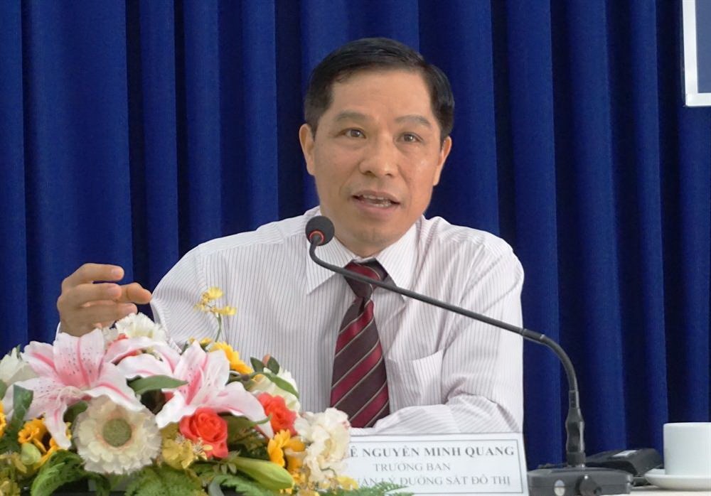 Ông Lê Nguyễn Minh Quang - Trưởng Ban Quản lý đường sắt đô thị TPHCM. Ảnh: M.Q