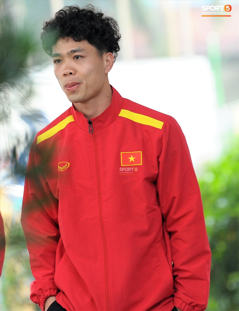 Kiểu đầu “súp lơ” gây chú ý của Công Phượng trong những ngày hội quân tuyển Việt Nam chuẩn bị Asian Cup 2019. Ảnh: Phạm Huyền.