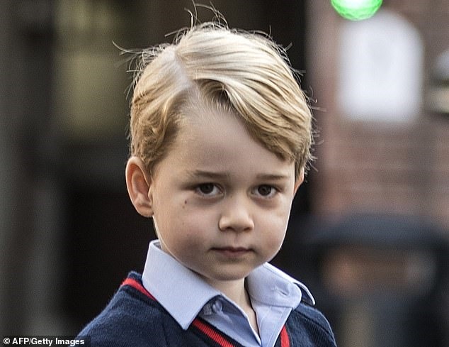 Hoàng tử bé George 5 tuổi. Ảnh: AFP