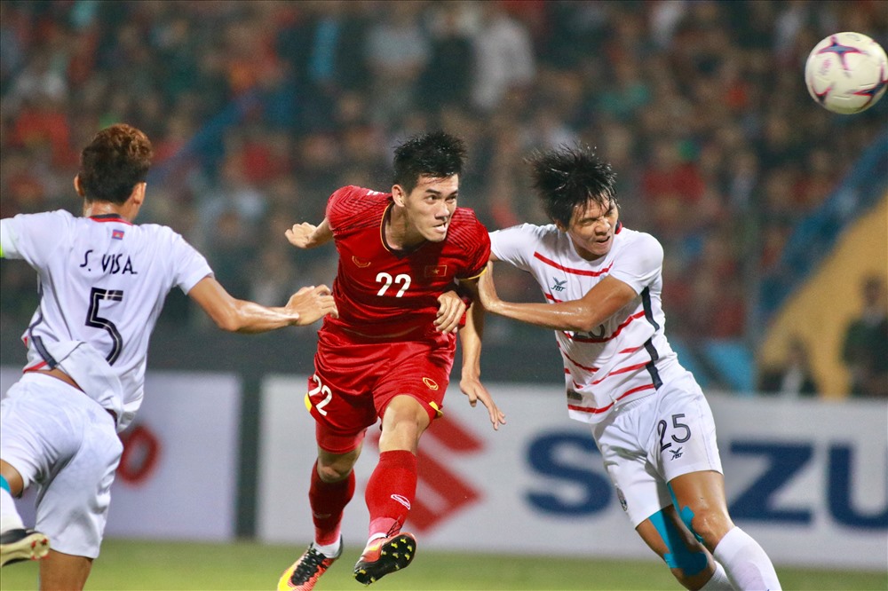 Vua phá lưới nội V.League 2018 Nguyễn Tiến Linh được kì vọng sẽ thay thế được Anh Đức trên hàng công ĐT Việt Nam tại VCK Asian Cup 2019. Ảnh: Đ.Đ
