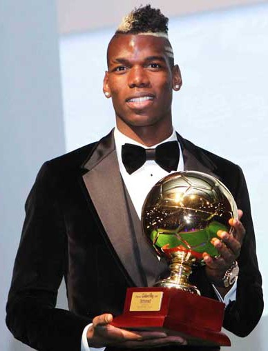 Pogba giành Golden Boy 2014. Ảnh: AS.