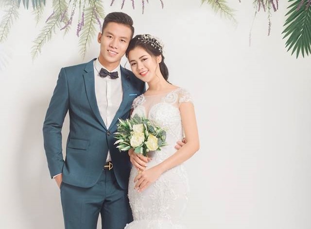 Quế Ngọc Hải kết hôn vào hồi tháng 1 cùng bà xã Dương Thuỳ Phương.