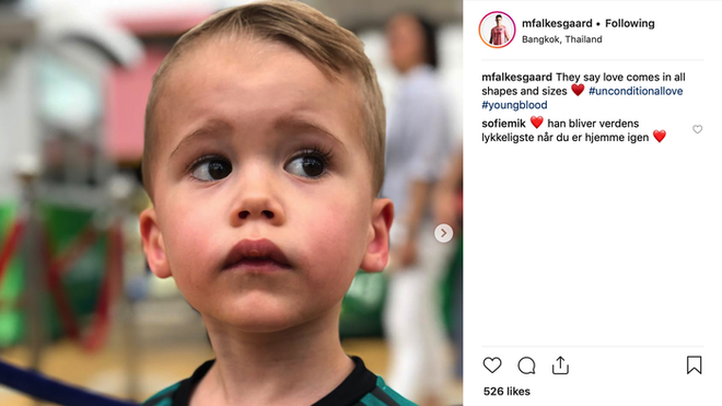 Thủ thành của đội tuyển Philippines đăng tấm hình cậu con trai với khuôn mặt mếu máo chỉ chực khóc vì nhớ bố.