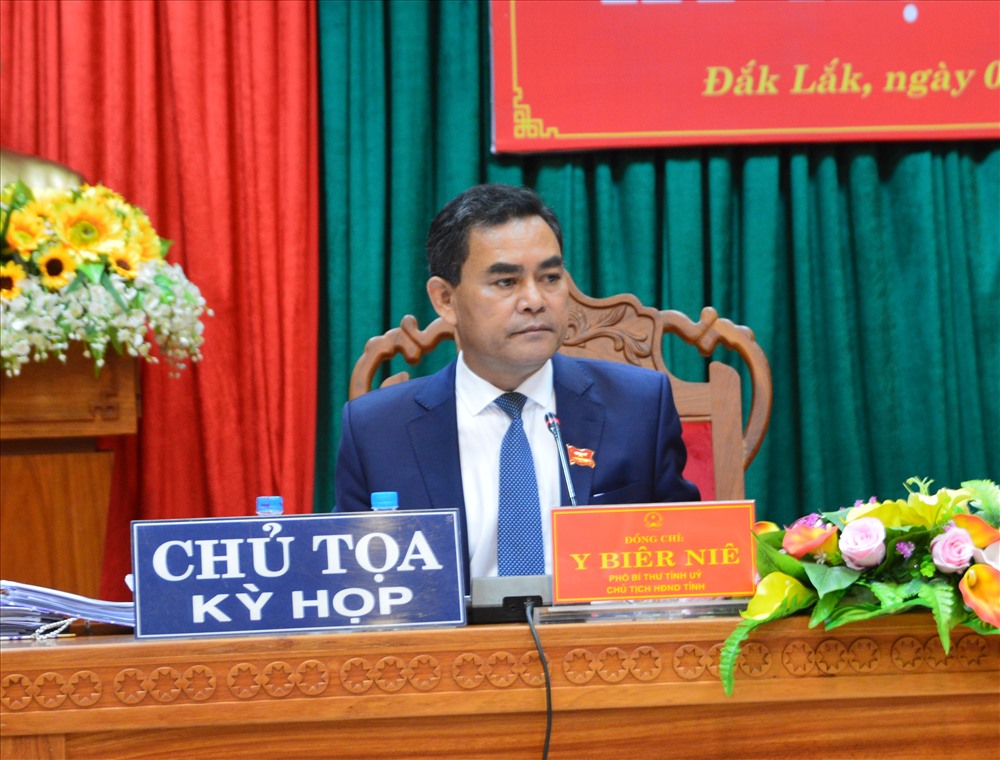 Ông Y Biêr Niê – Phó Bí thư Tỉnh ủy, Chủ tịch HĐNĐ tỉnh Đắk Lắk