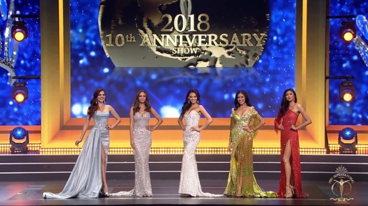 Top 5 chung cuộc của Hoa hậu Siêu quốc gia 2018.