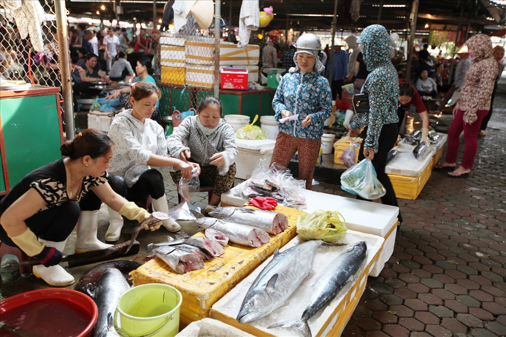 Chợ cá Cửa Lò. Ảnh: ĐT