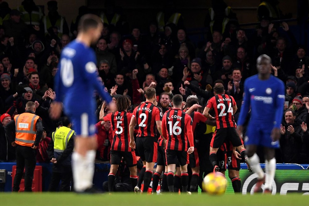 Chelsea thua sốc trước Bournemouth hồi giữa tuần. Ảnh: Getty.