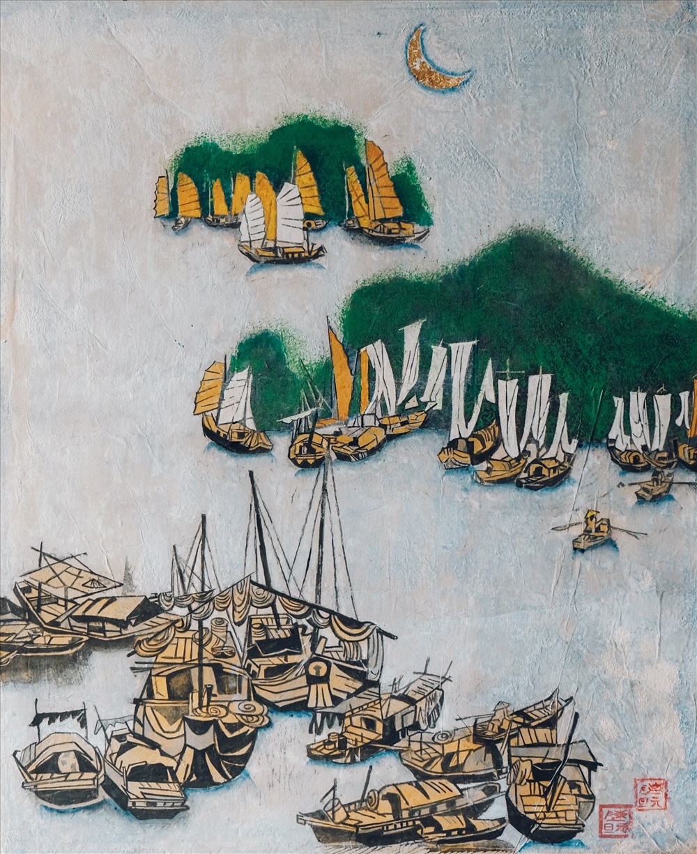 Hồn dân tộc trong tranh khắc gỗ Trần Nguyên Đán