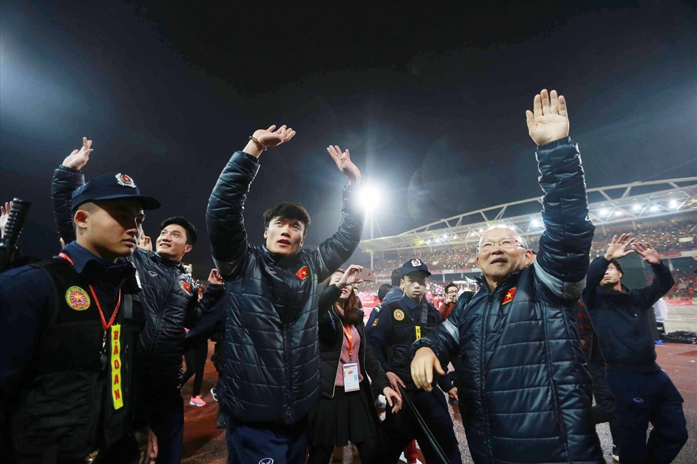 Tại Hàn Quốc, HLV Park Hang-seo cũng sẽ được chào đón như người hùng. Ảnh: M.H