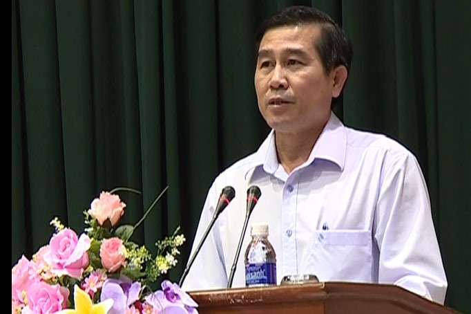 Chủ tịch UBND tỉnh Tiền Giang - ông Lê Văn Hưởng