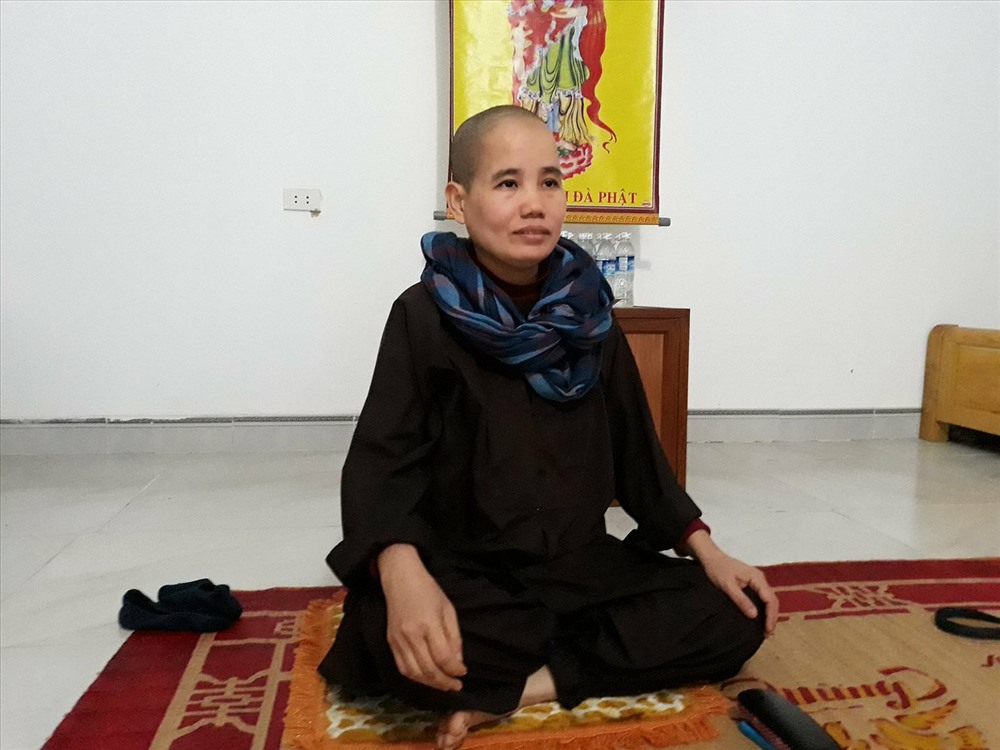 Sư thầy Thích Đàm Phú - Trụ trì chùa Tây Thiên - thông tin với PV về những bất ổn tại chùa.