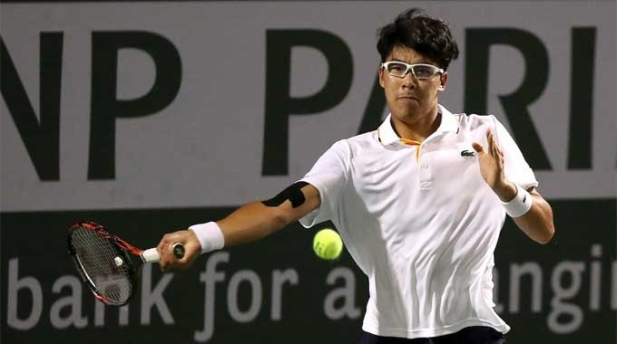 Tay vợt trẻ Hyeon Chung đang  thi đấu rất  thăng hoa. Ảnh: Getty.