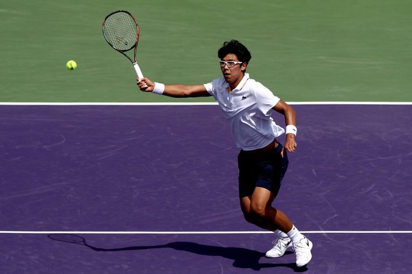 Hyeon Chung tiếp tục thi đấu ấn tượng tại Miami. Ảnh: ATP.