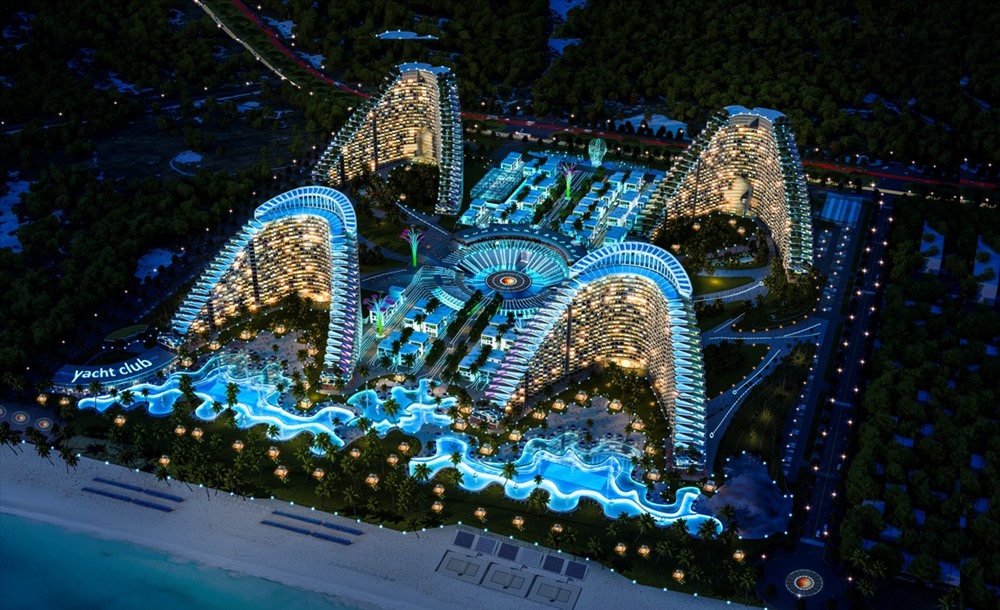 Dự án The Arena nằm dọc Bãi Dài, Cam Ranh hứa hẹn là điểm đến ưa thích của du khách trong tương lai.  