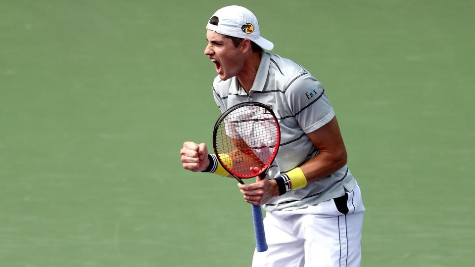 Isner chỉ còn cách chức vô địch 1 trận thắng. Ảnh: ATP.