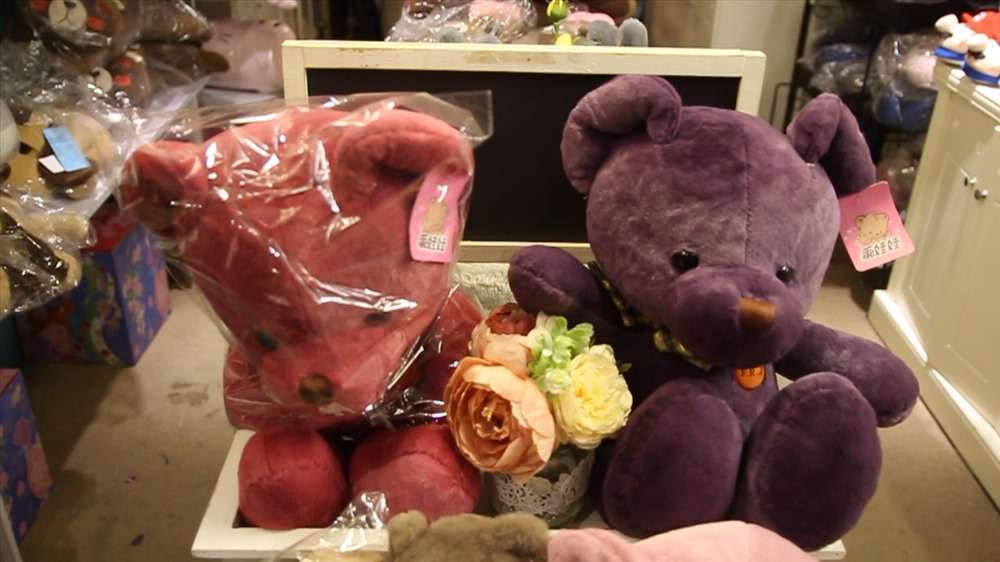 So với hoa, gấu bông cũng là món quà chưa bao giờ lỗi mốt để các bạn trai có thể tặng bạn gái, em gái. Giá của mỗi con gấu bông cũng phụ thuộc vào hình dáng và kích cỡ từ 200.000 - 800.000 đồng