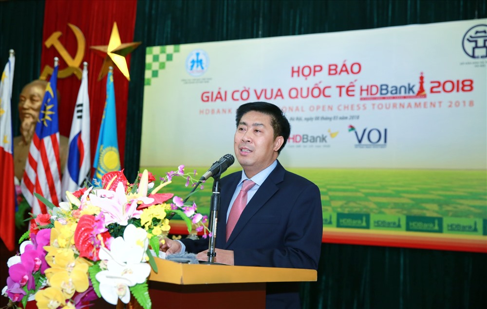 Ông Lê Thành Trung - Phó Tổng Giám đốc HDBank, Phó Chủ tịch Liên đoàn Cờ Việt Nam.Ảnh: BD